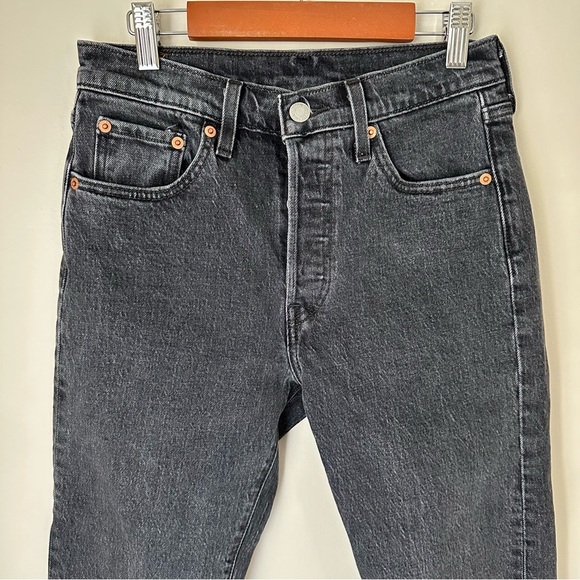 Levi’s 501 Skinny Faded Black Jeans Size 25 - Picture 5 of 10